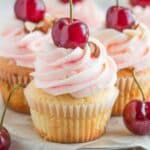 Cherry Almond Cupcakes