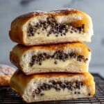 Decadent Chocolate Chip Vanilla Custard Brioches