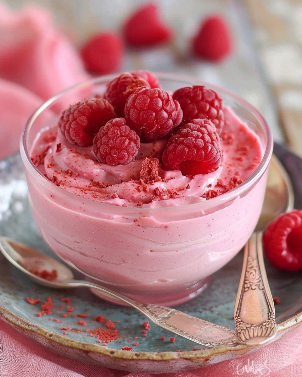 Easy Double Raspberry Mousse