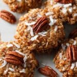 Easy No Bake Pecan Coconut Praline Cookies Recipe