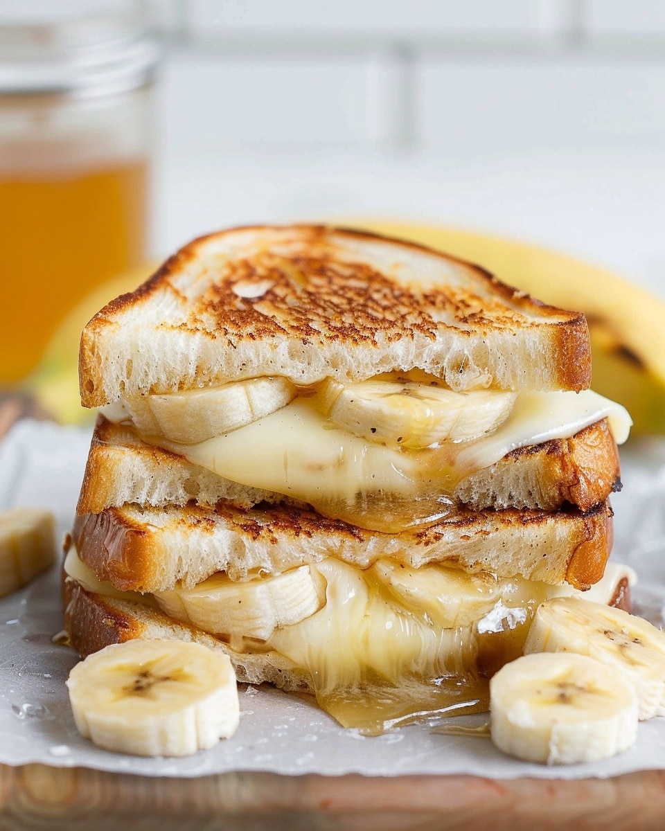 Honey Banana Grilled Cheese Sandwich