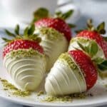 Matcha Covered Strawberries