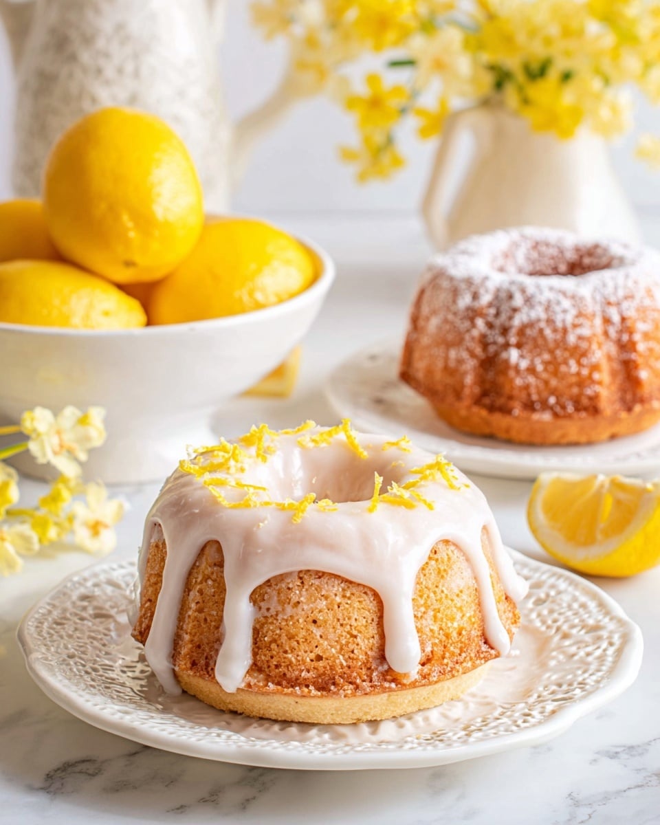 Mini Lemon Bundt Cakes
