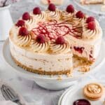 No Bake Jammie Dodger Cheesecake