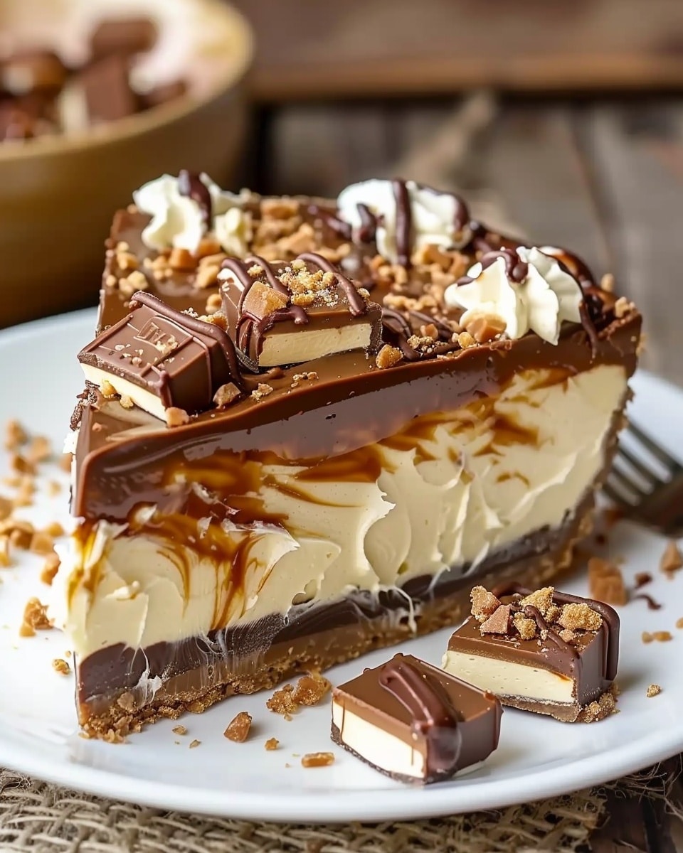 No-Bake Twix Cheesecake Recipe – Easy Dessert