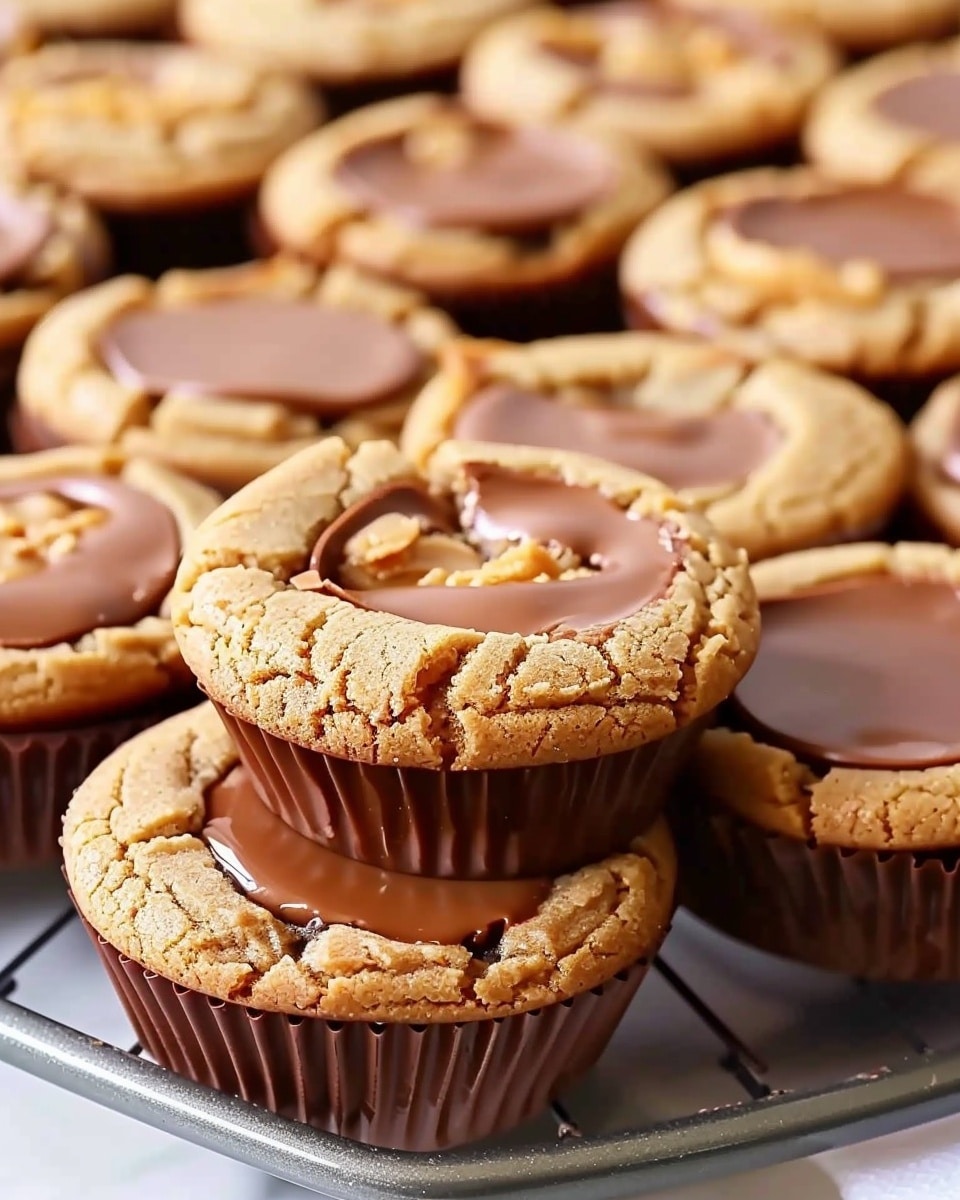 Peanut Butter Cup Cookies : Chewy, Chocolatey, and Irresistibly Nutty!