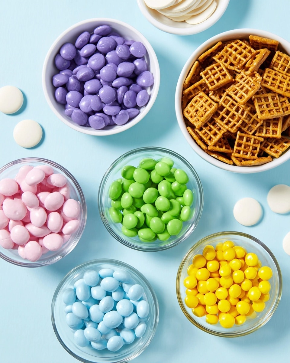 Colorful Pretzel Flowers