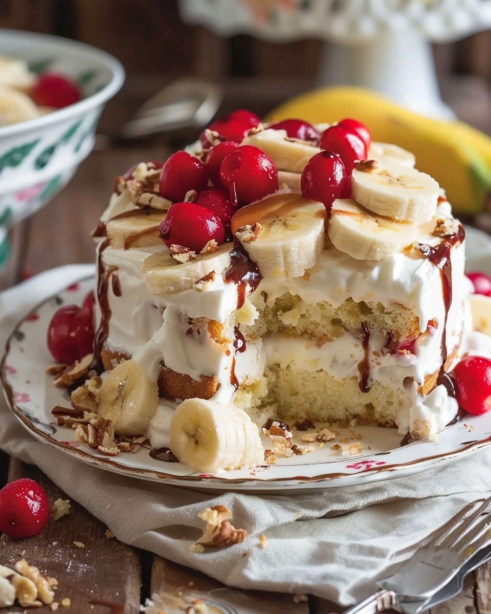 Southern-Style Banana Split Cake: Perfect No-Bake Layered Dessert
