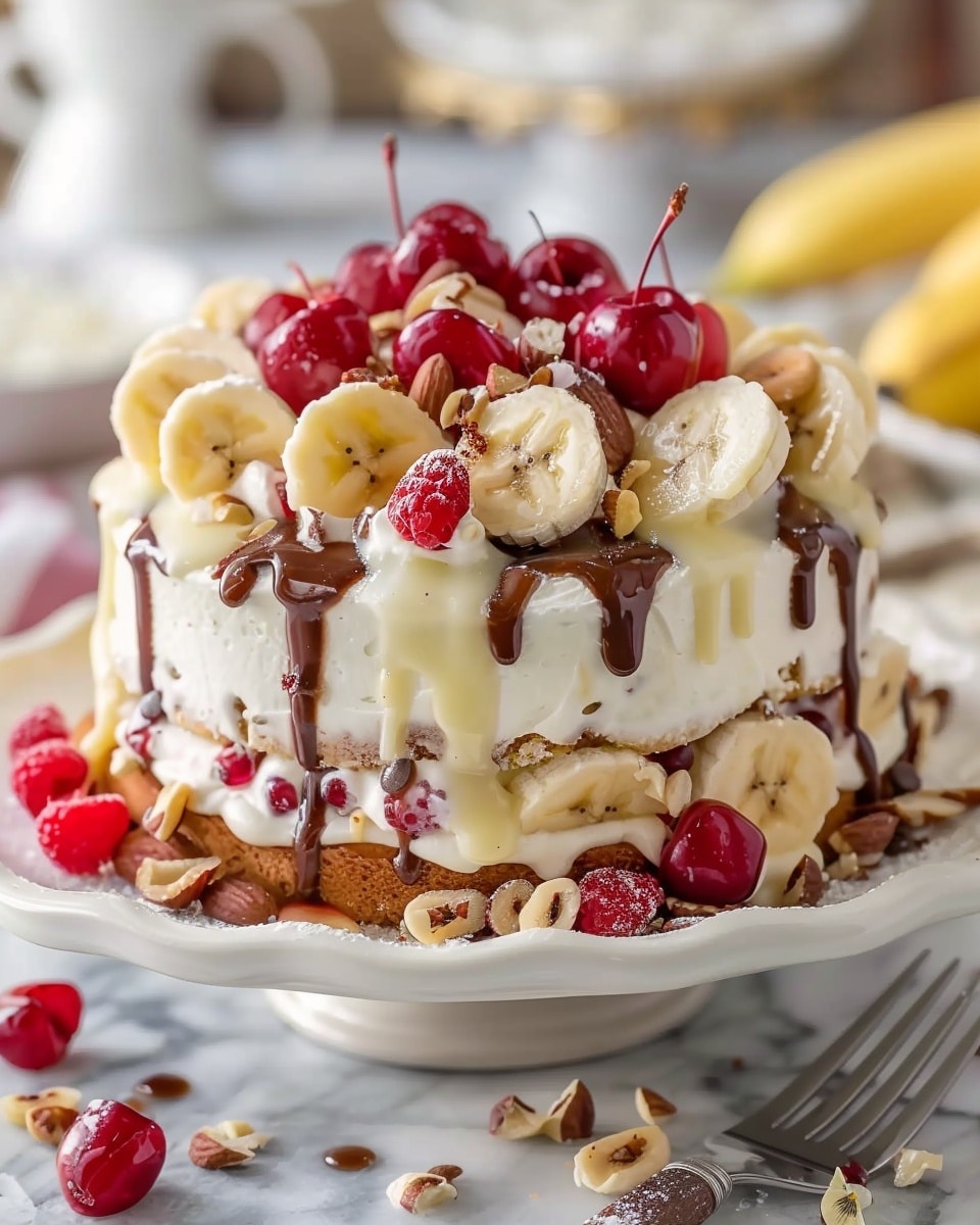 Southern-Style Banana Split Cake: Perfect No-Bake Layered Dessert