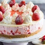 Strawberries and Cream Cheesecake