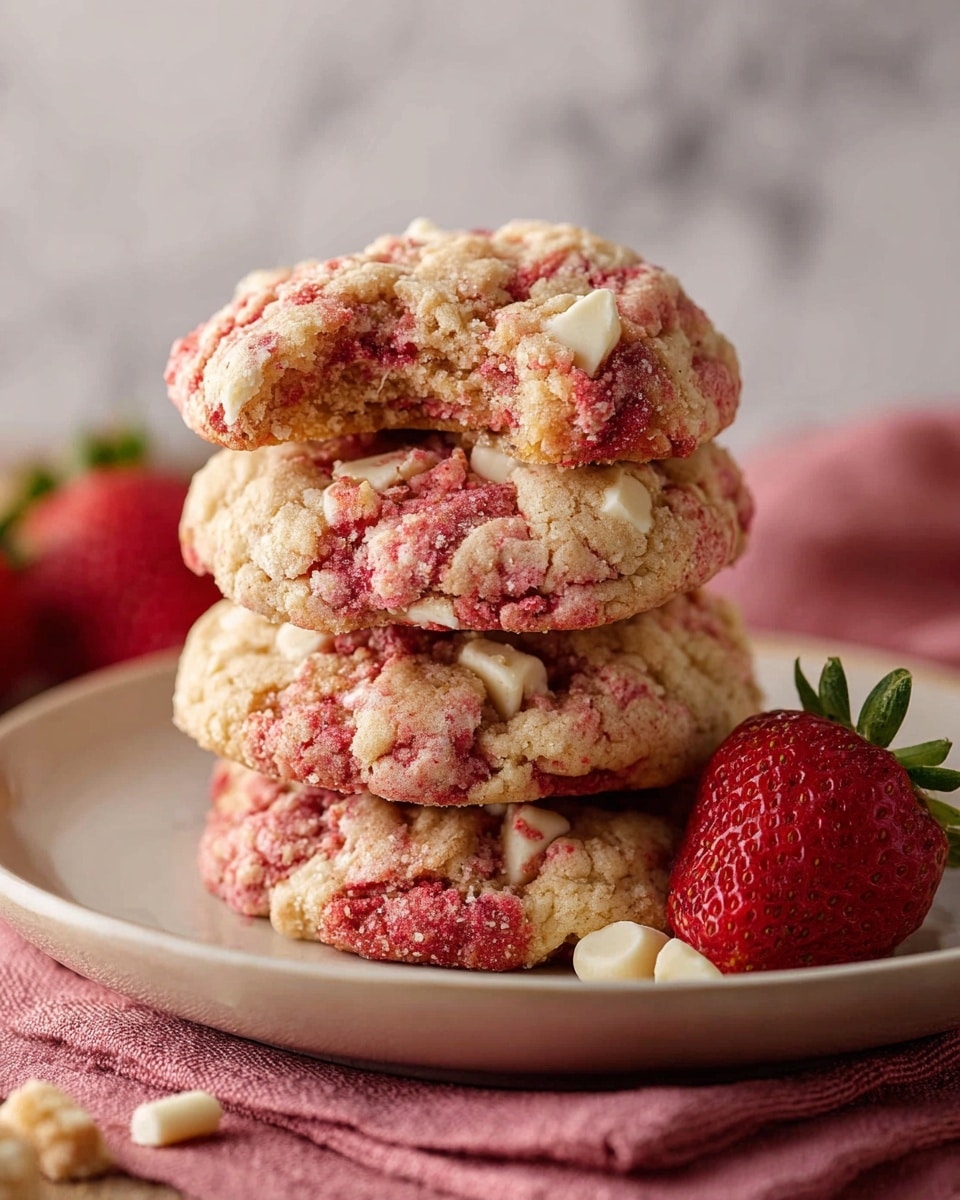 Strawberry Crunch Cookies