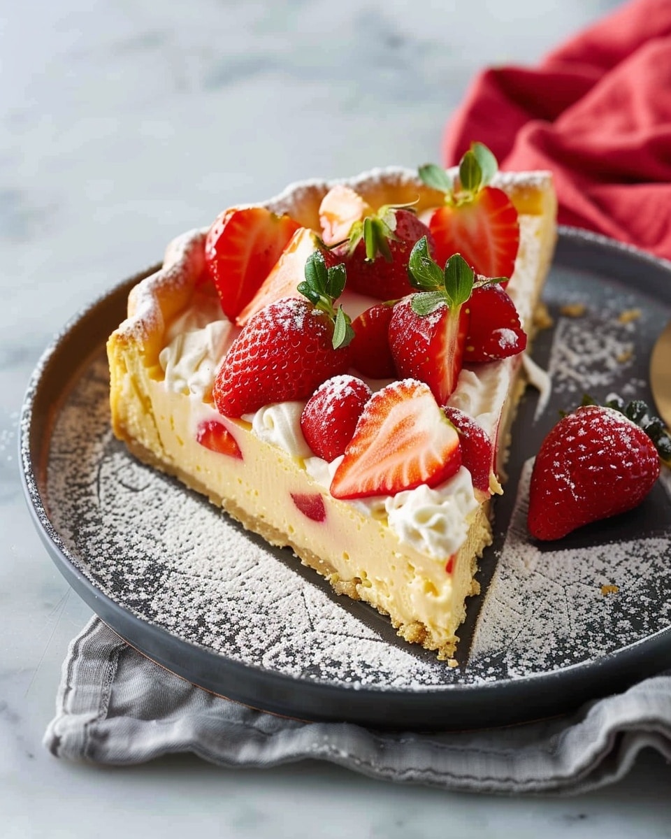 Strawberry Flan
