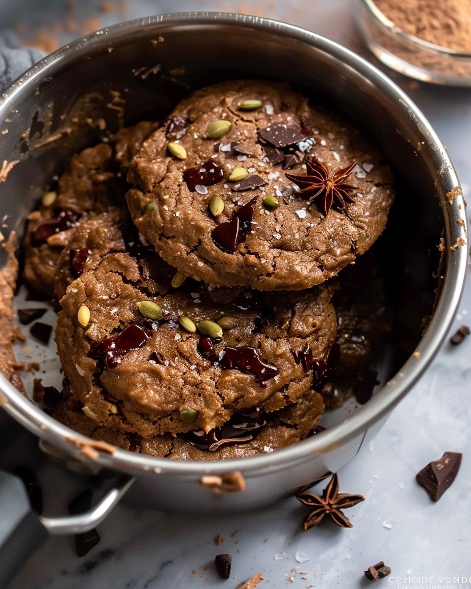 Vegan Chocolate Chai Cookies