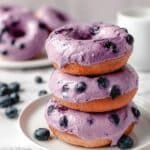Wild Blueberry Greek Yogurt Bagels