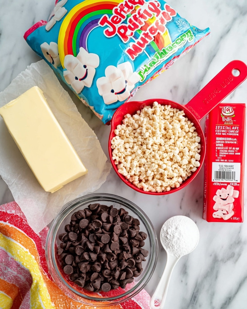 Cherry Rice Krispie Treats with Dark Chocolate Drizzle
