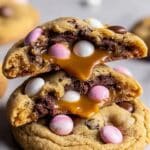 Creme Egg Stuffed Cookies