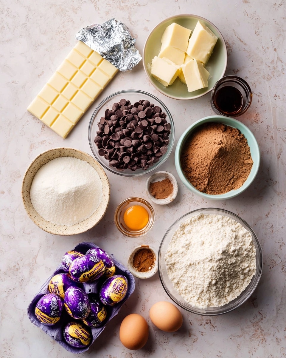 Creme Egg Stuffed Cookies