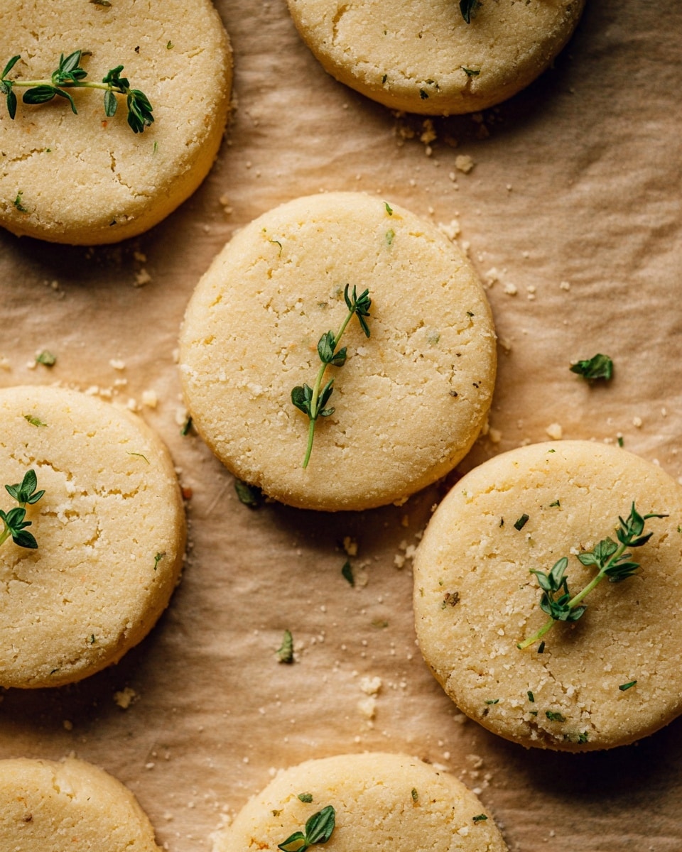 Lemon Thyme Shortbread Cookies