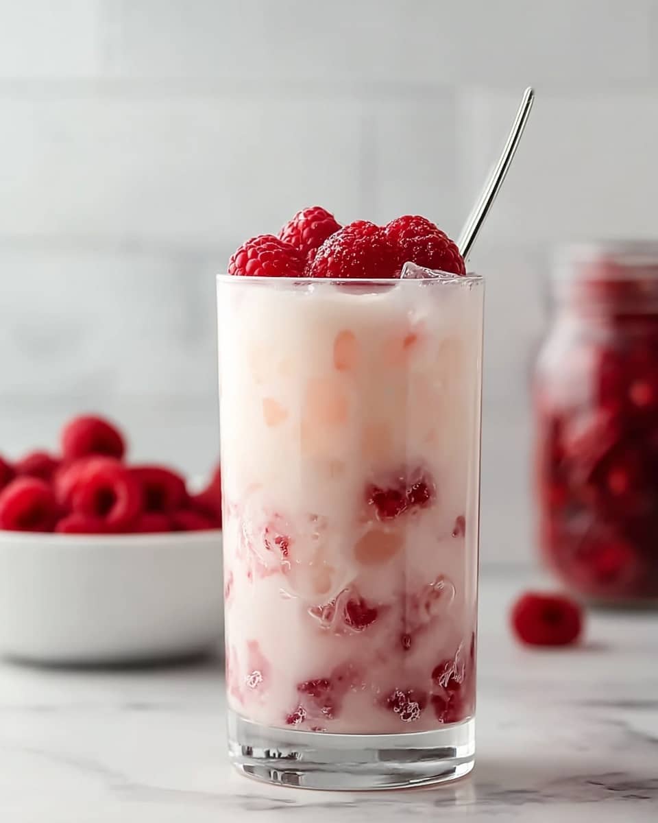 Vanilla Raspberry Iced Latte