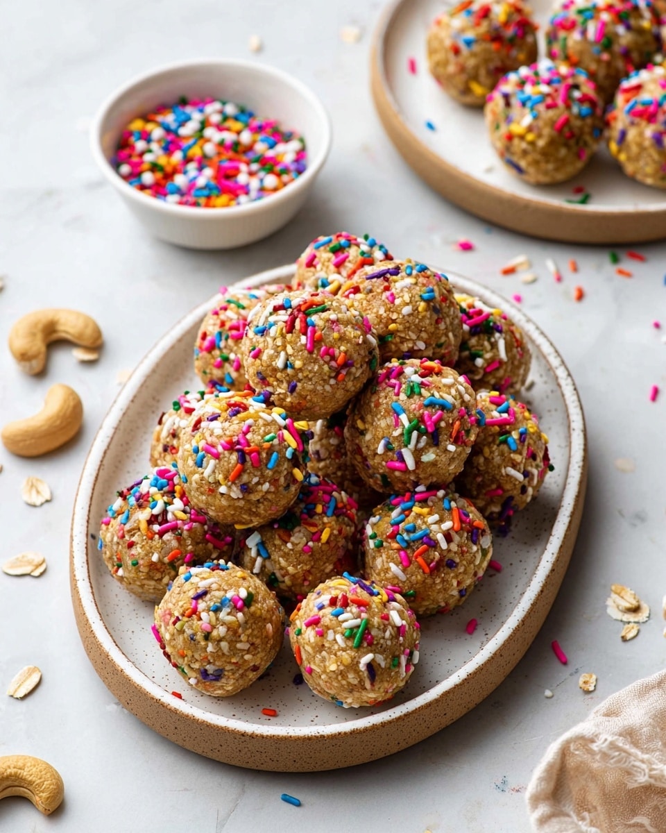 Birthday Cake Protein Balls