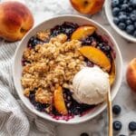 Blueberry Peach Crumble