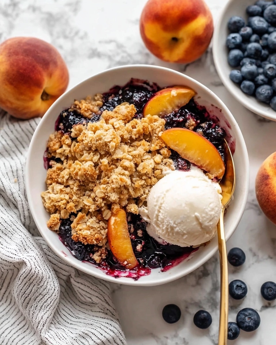 Blueberry Peach Crumble