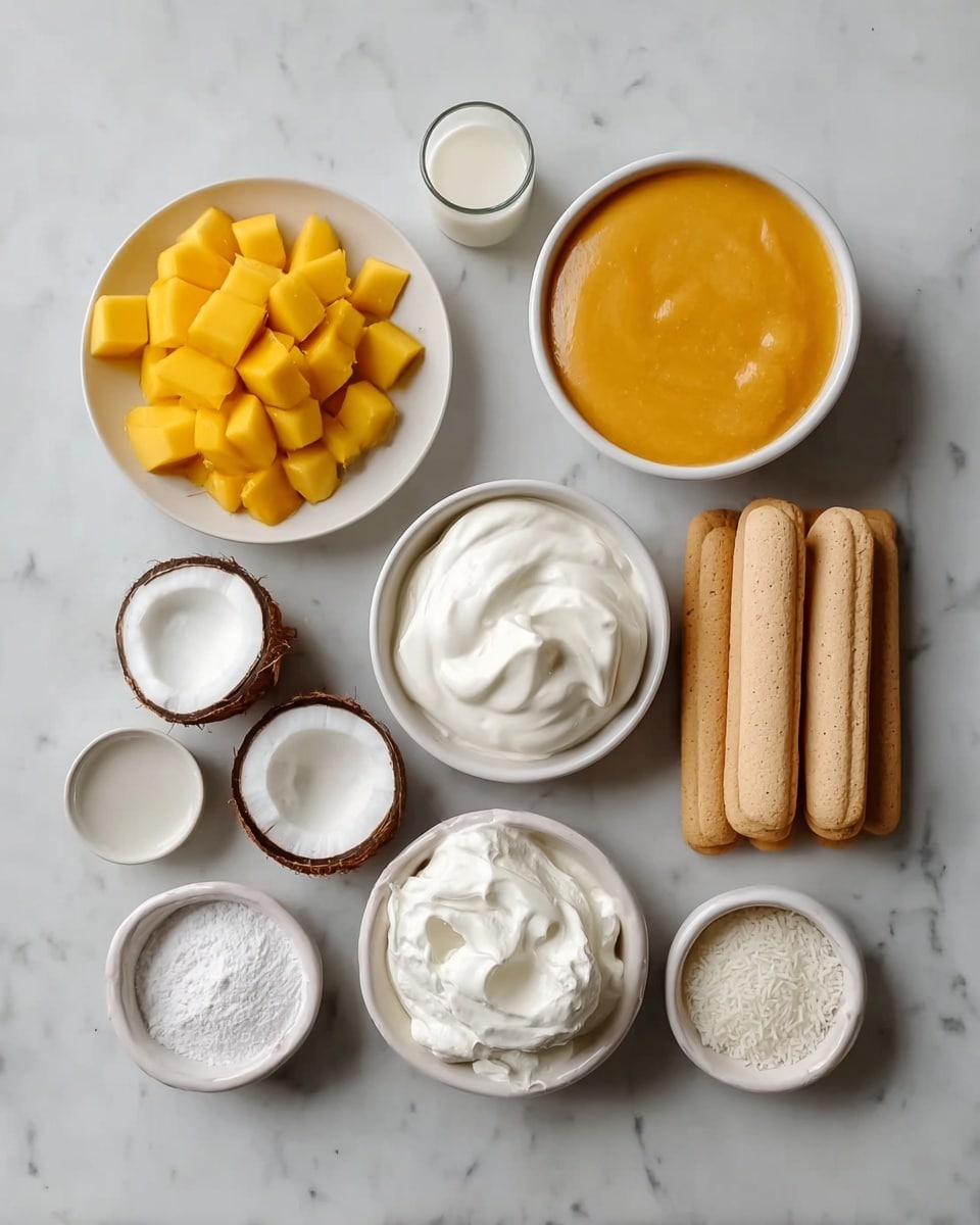 Coconut Mango Tiramisu