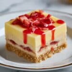 Lemon Bars with Freeze-Dried Strawberry Topping Recipe