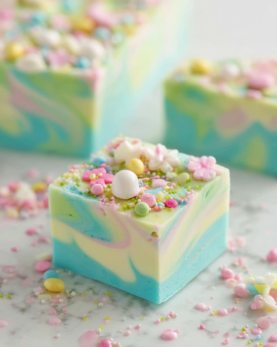 Lemon and White Chocolate Spring Fantasy Fudge