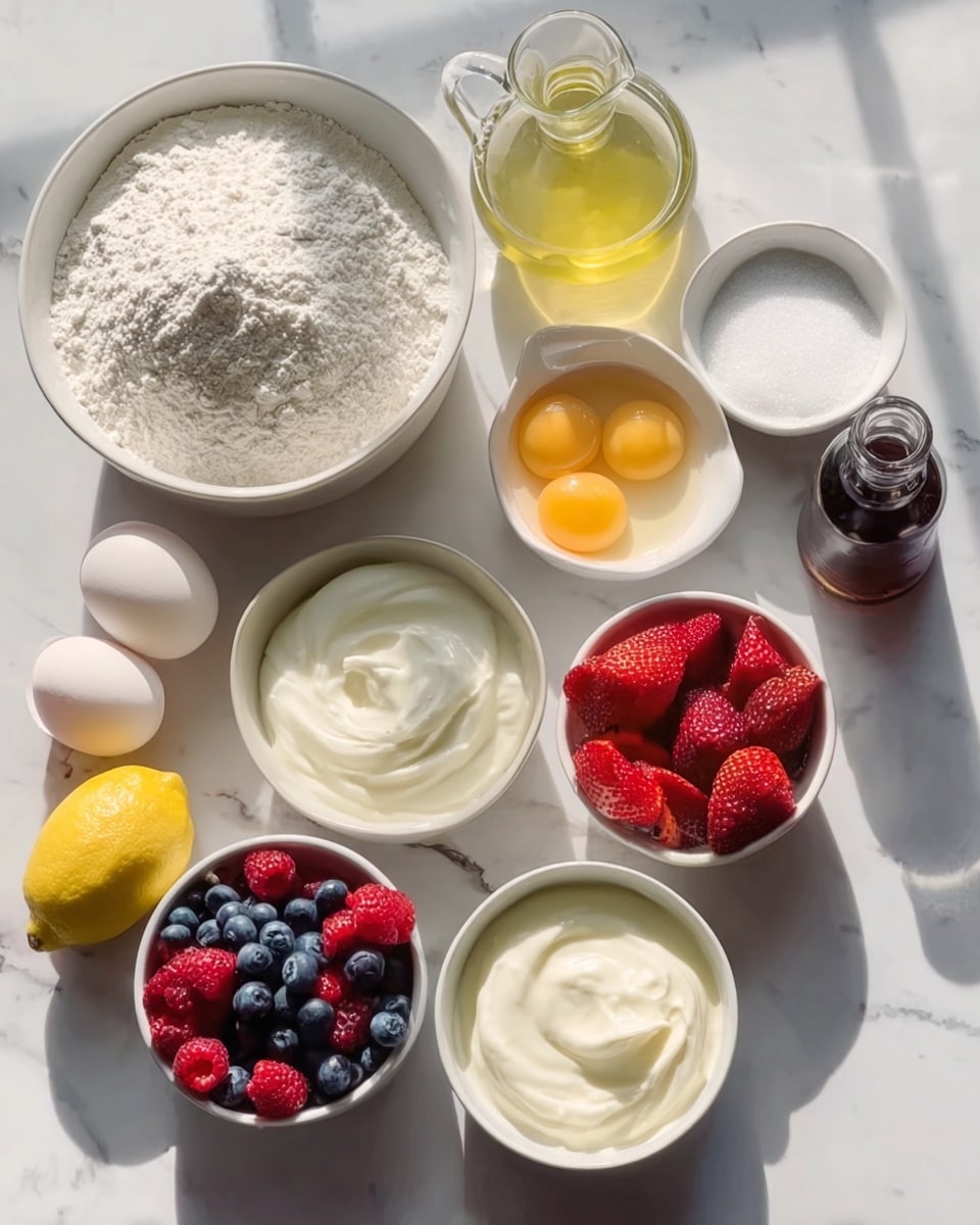 Mascarpone Olive Oil Berry Cake Recipe