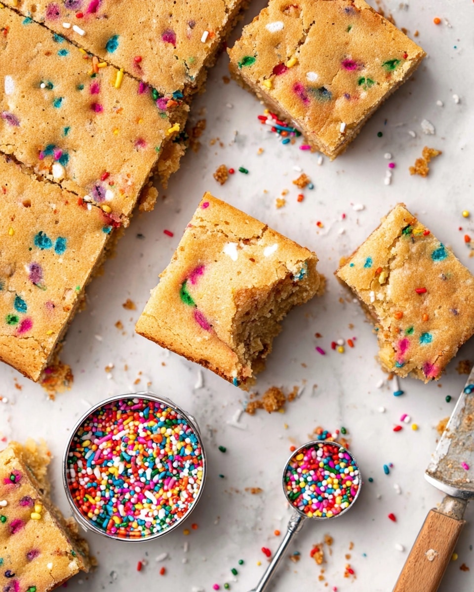 Patriotic Funfetti Blondies