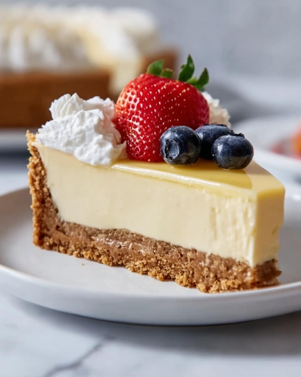 Patriotic Lemon Icebox Pie