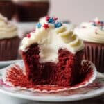 Patriotic Red Velvet Cupcakes Recipe
