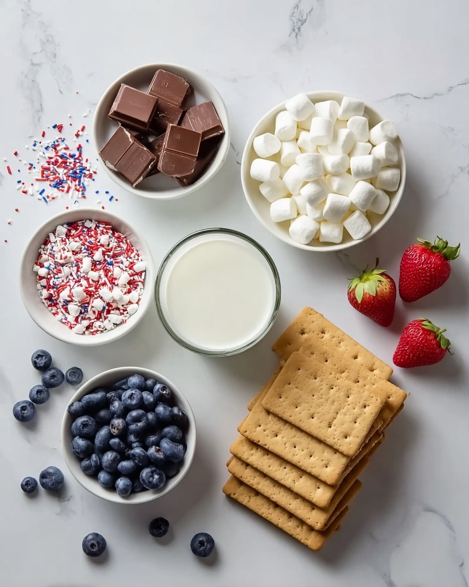 Patriotic S’mores Dip Recipe
