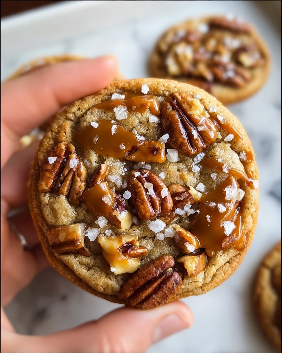 Salted Caramel Pecan Cookies That Wow!