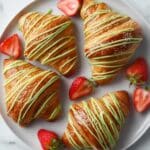 Strawberry Matcha Croissants Recipe