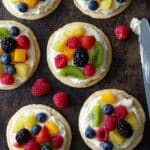 Sugar Cookie Fruit Pizzas (Chewy Version)