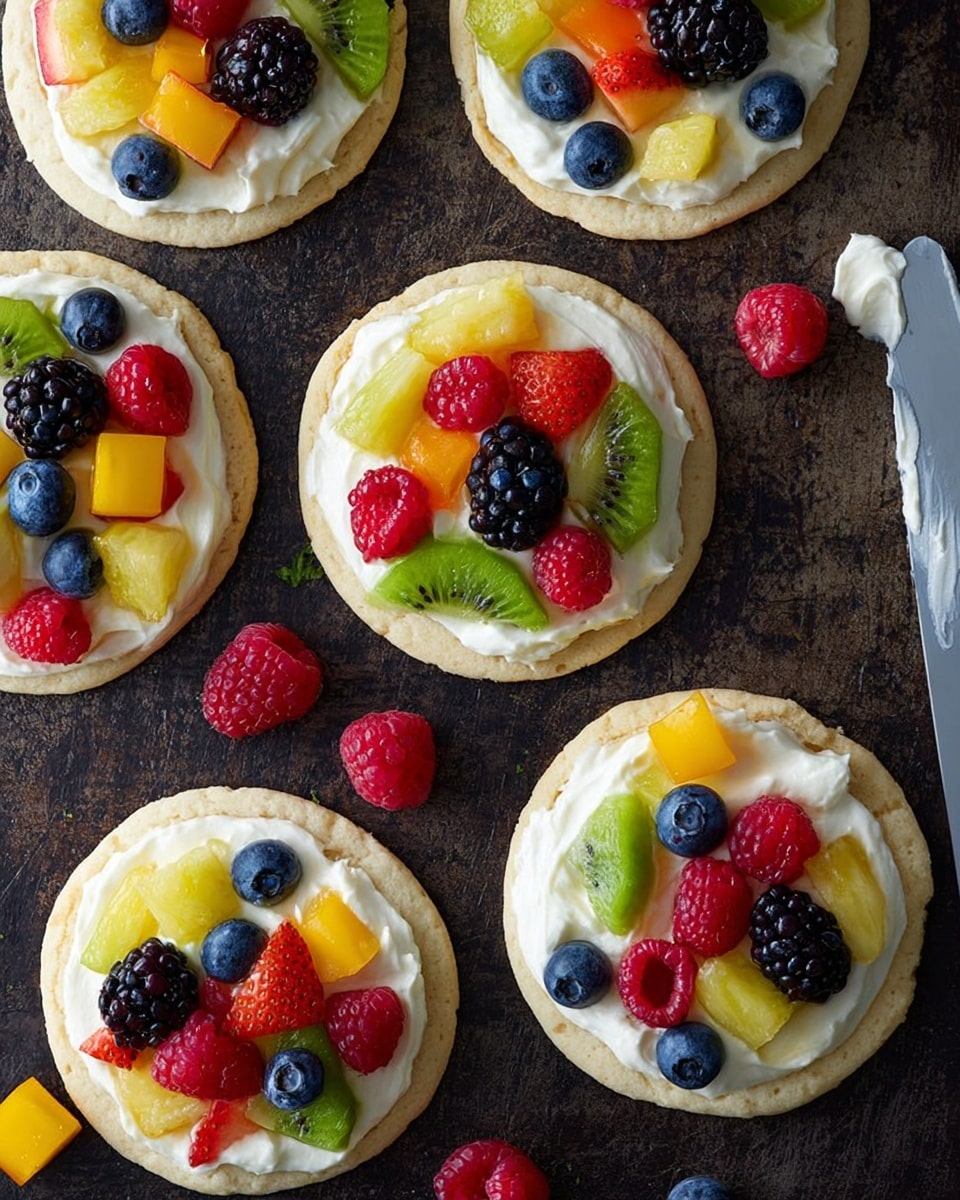 Sugar Cookie Fruit Pizzas (Chewy Version)
