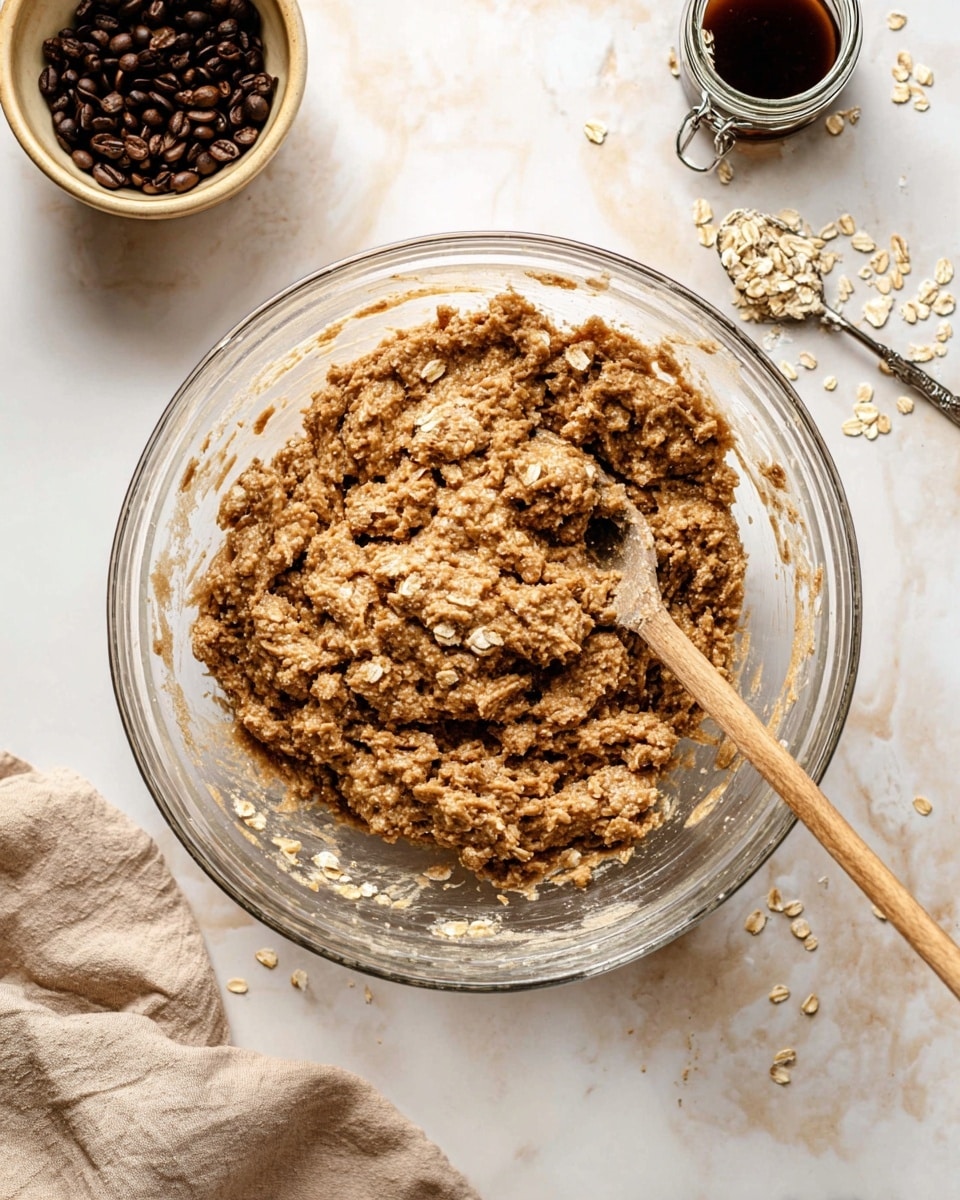 Vanilla Brown Sugar Oatmeal Latte Cookies with Espresso Icing
