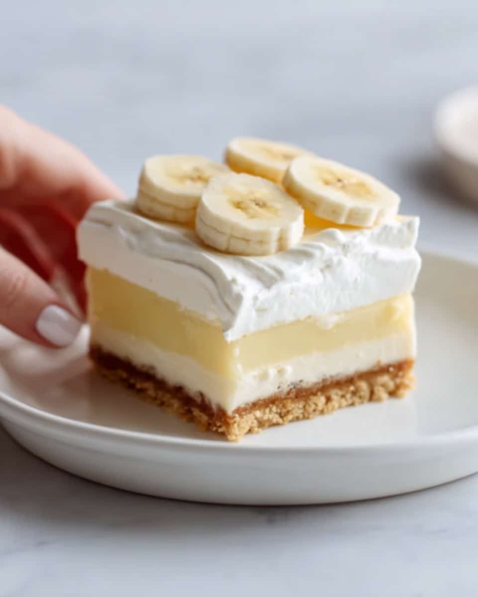 Vanilla Wafer Banana Pudding Bars Recipe