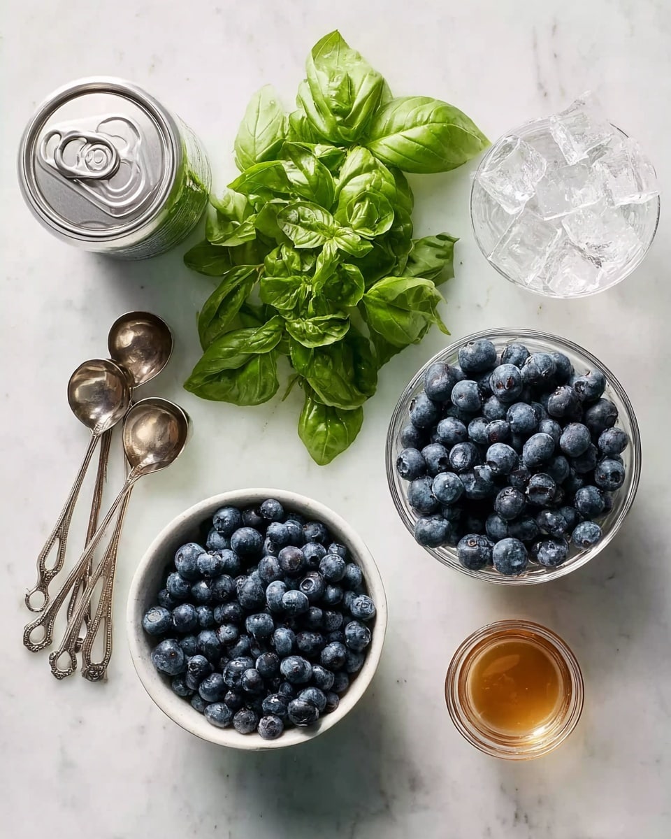 Blueberry Basil Popsicles