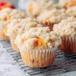 Peach Cobbler Muffins