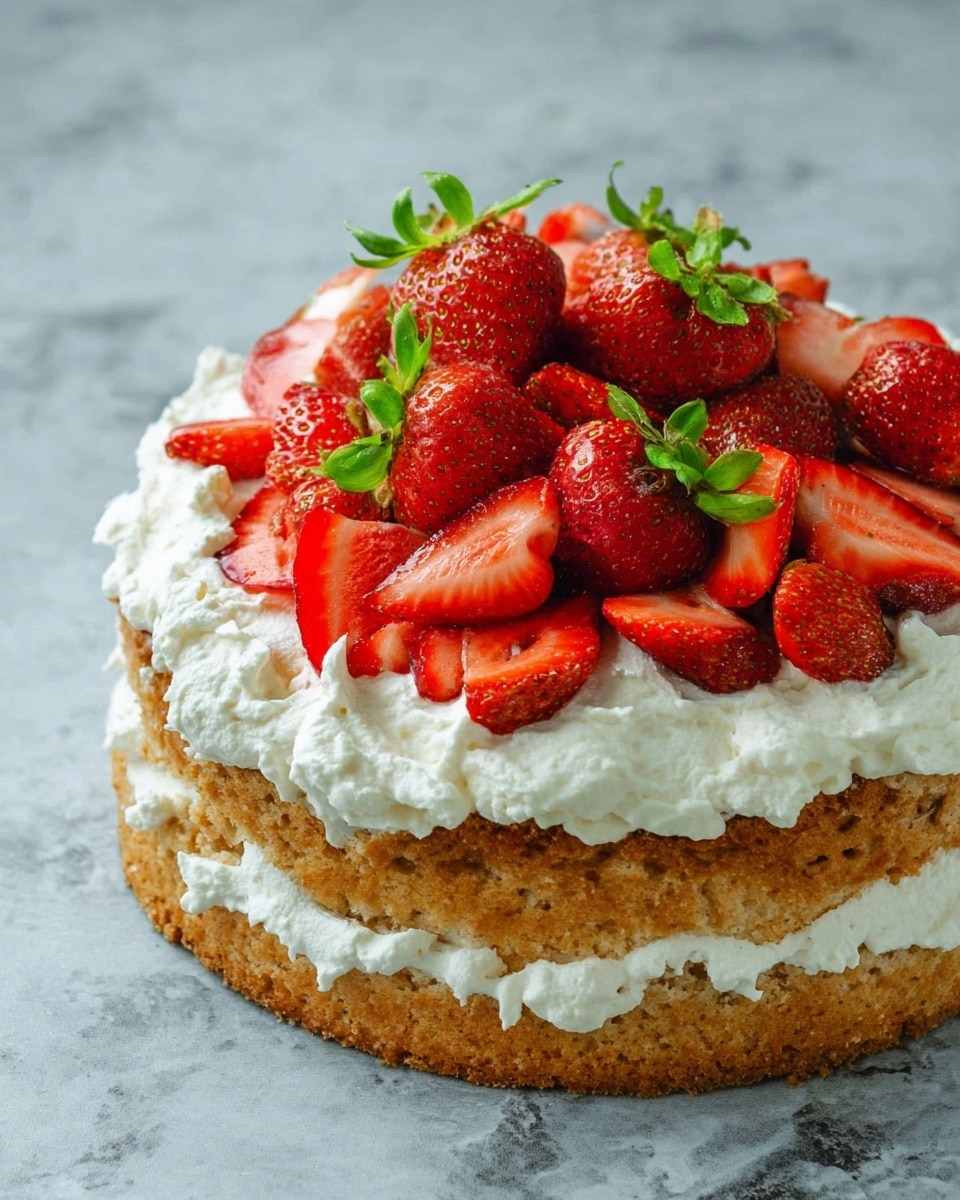 Strawberry Tahini Cake