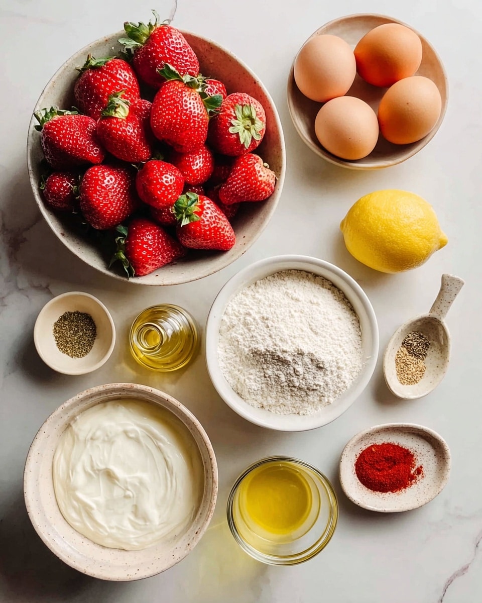 Strawberry Tahini Cake