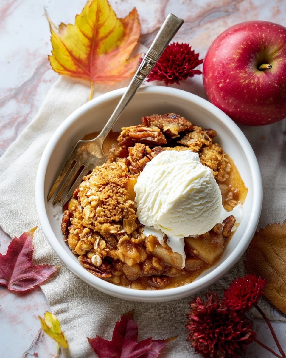 Browned Butter Bourbon Apple Crisp