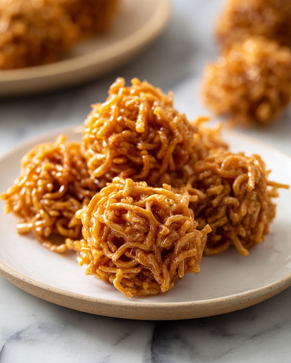No Bake Peanut Butter Haystacks