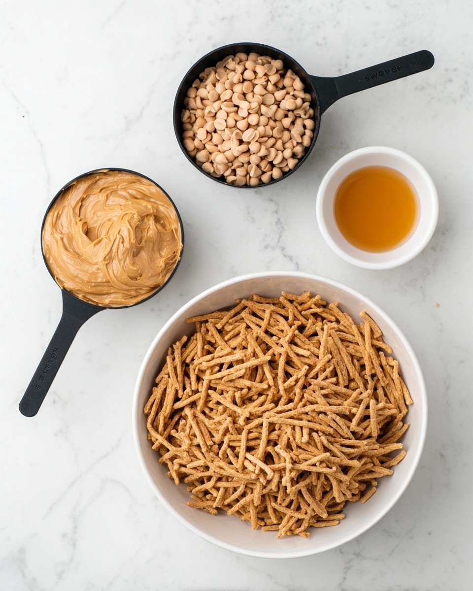 No Bake Peanut Butter Haystacks