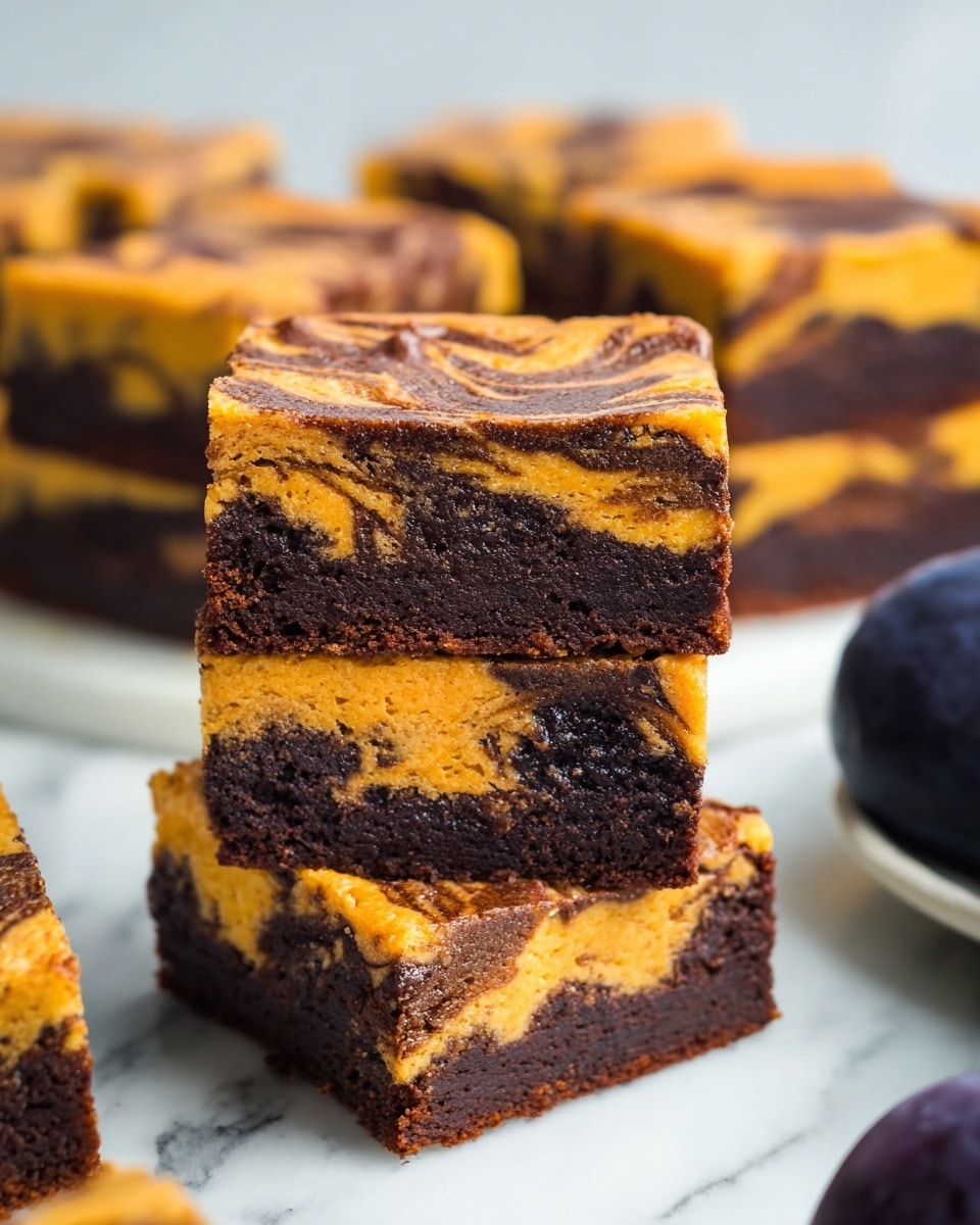 Pumpkin Cheesecake Brownies