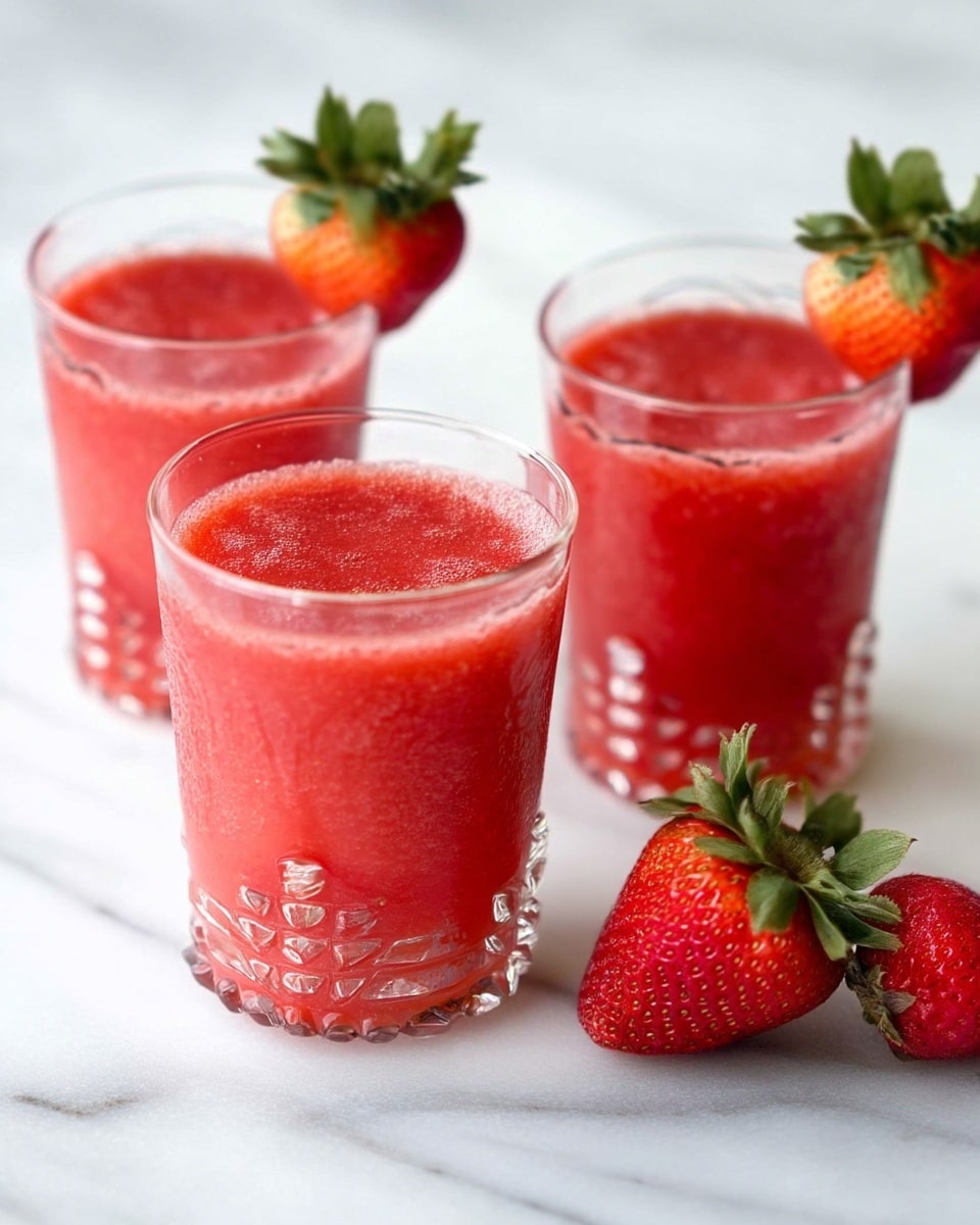 Strawberry Sparkling Slushies