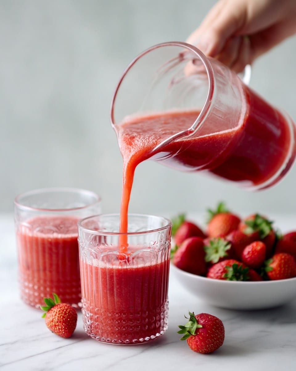 Strawberry Sparkling Slushies